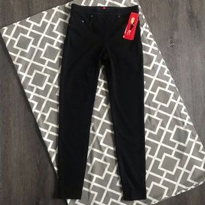 EUC Spanx Black Denim Leggings in size small